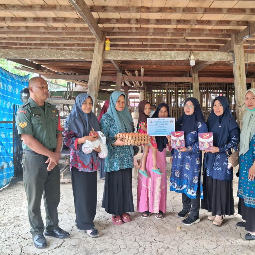 Dukung Percepatan Penurunan Stunting Pemdes Benteng Lompoe Salurkan PMT Stunting Tahap II Tahun 2025